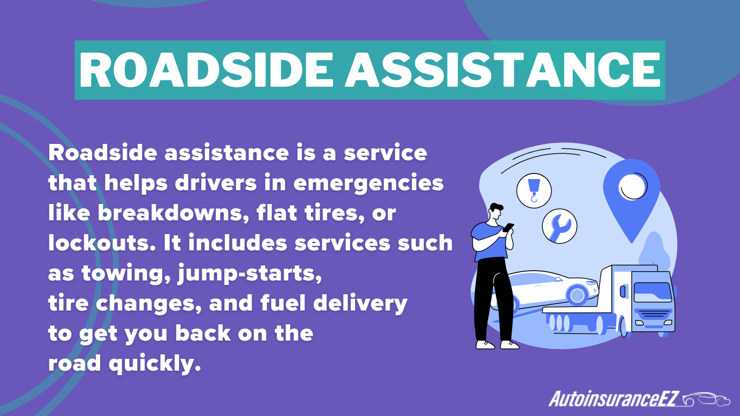 Roadside Assistance Definition Card: Cheap Auto Insurance in Washington