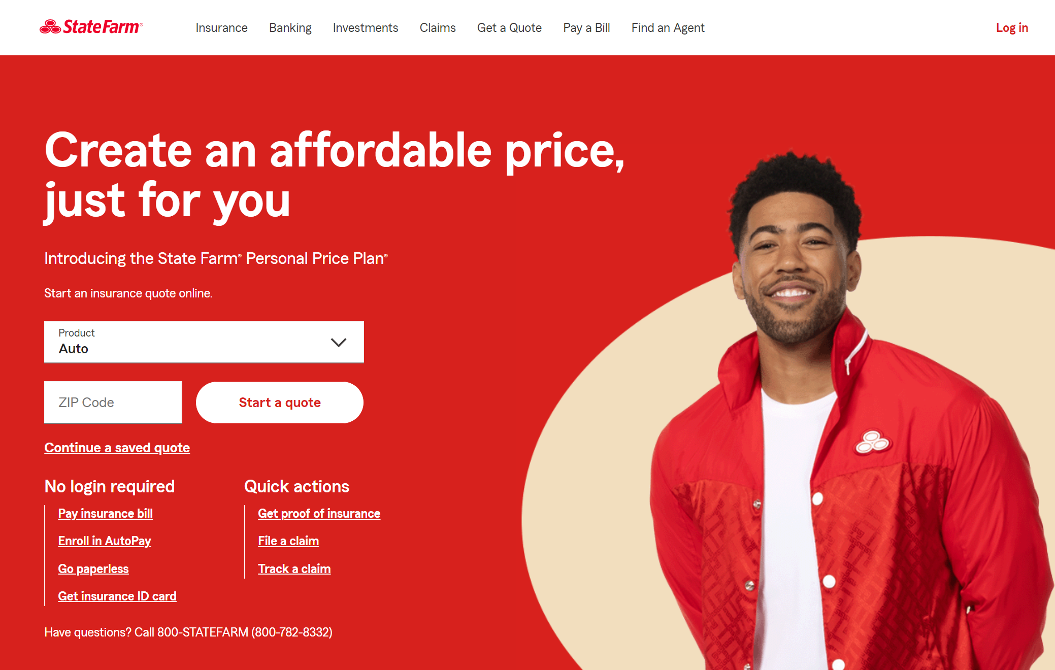 State Farm Site Screenshot: Best Henderson, NV Auto Insurance